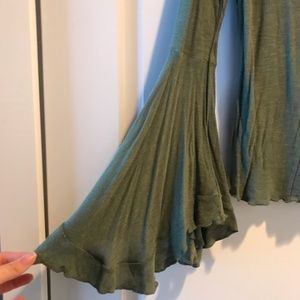 Free People Bell Sleeve Knit Shirt